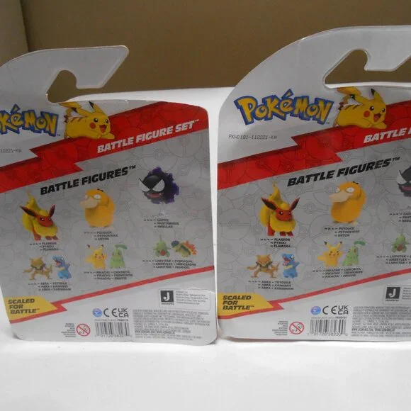 NEW 2 PACKS 3 EACH POKEMON BATTLE FIGURE SETS PIKACHU WYNAUT LEAFON APPLETUN 🎁 - Picture 6 of 9